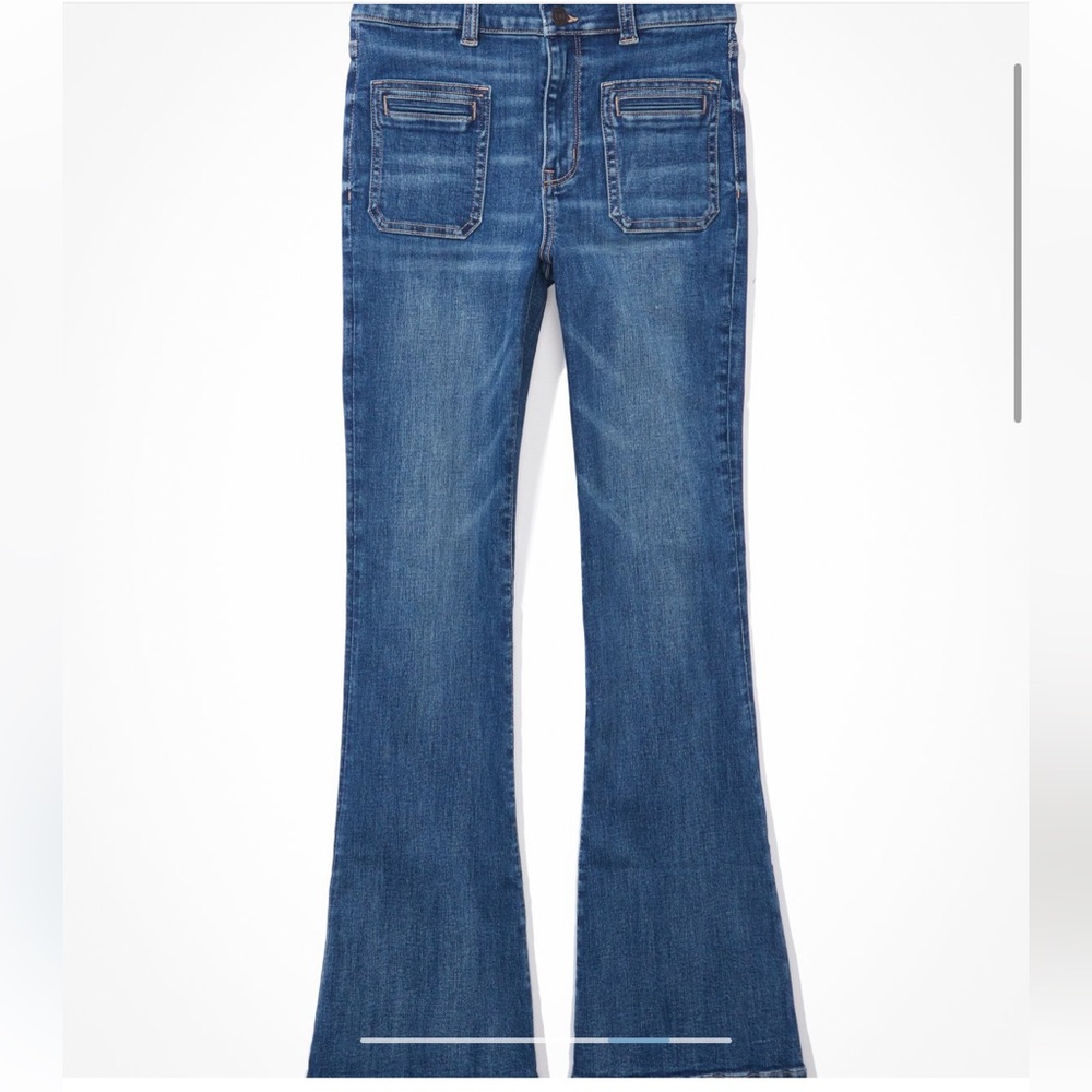 AE (Next Level) Curvy Super High Wasted Flare Jean